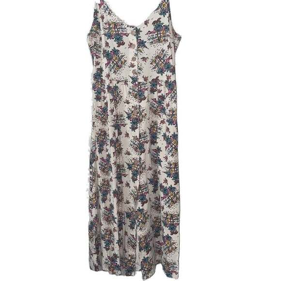 Rock & Roll Denim Dresses & Skirts - Rock & Roll Denim Women's Floral Print Sleeveless Midi Dress